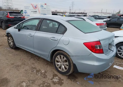 2012 Honda Civic Lx z USA, uszkodzony, nr VIN 2HGFB2F55CH536592